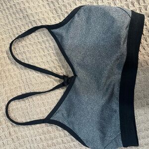Athletic Works Charcoal and Black Sports Bra
